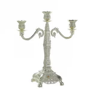 2022 Latest Design Luxury Wedding Centerpieces Three Candle Candelabra Taper Candlestick Holder