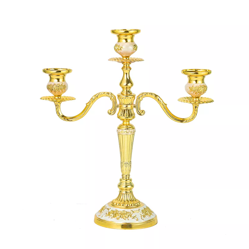 2022 New Arrival Luxury Cylinder Candle Holders Gold Votive Candelabra Centerpiece