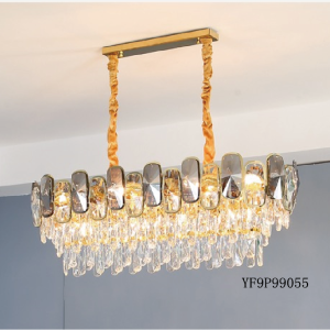 Best Selling Nordic Decoration Lustre Led K9 Crystal Modern Dining Room Lighting Restaurant Chandelier Luxury