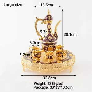 Best Selling Retro Royal Wine Ray Set Furniture Decoration Handicrafts Wine Jug