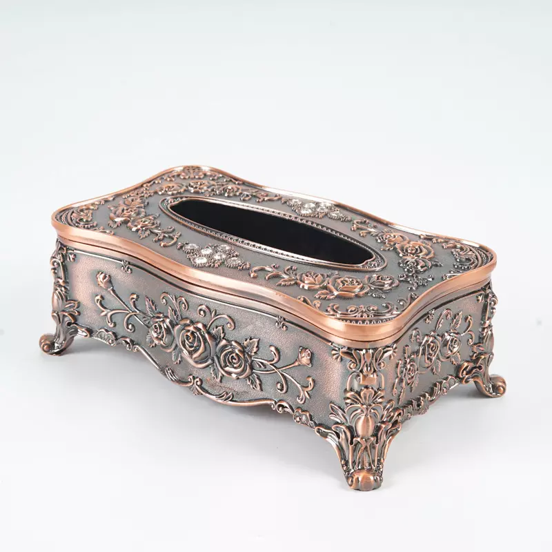 European hotel desktop living room dining room home decoration tissue box acrylic waterproof toilet dustproof tissue holder