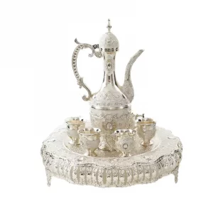 European-style household high-end carved tumbler wine cup set household drinking set