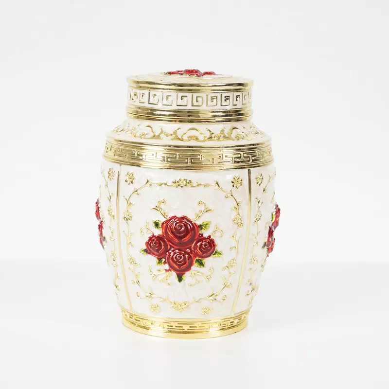 European style metal tea caddy tea canister