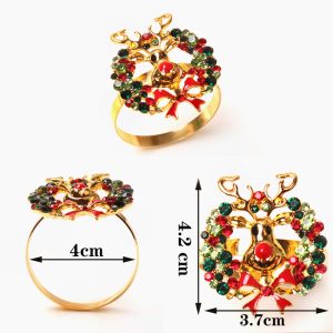 Christmas Napkin Ring (Set of 6)
