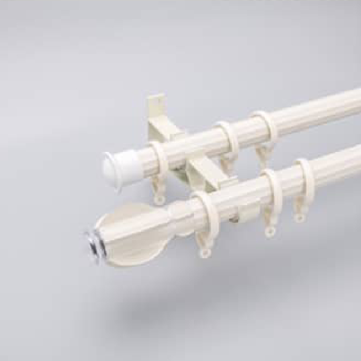 Fashion Romain Style Double Thick Aluminum Alloy Modern European Style Double curtain pole - Image 2