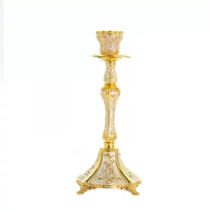 High Quality Amazon Gold Steel Alloy Metal Candlestick Candle Holder For Home Decoration