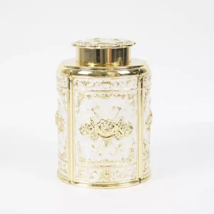 Hot-selling Nordic zinc alloy luxury tea pot Palace vintage upscale tea box