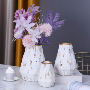 Luxury collection gilded ceramic vase