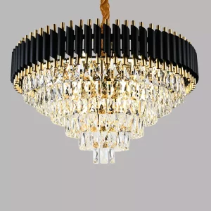 Modern Style Stock Living Room Large Italian Gold Wedding Lampen Crystal Ceiling Luxury Lustre Chandelier Crystal Pendant Lights