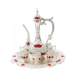 Rose Design 8pcs New Style Arabic Europe Style Wedding Decoration Home Party Wine Set