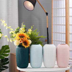 Simple Ceramic vase Decoration Dried Flowers Dancing Orchid TV Cabinet Living Room Dining Table Decorative vase