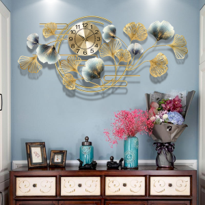 Starfisher Metal Wall Decor 3D Ginkgo biloba Modern Wall Art Hanging Sculpture for Bathroom Living Room Bedroom Or Porch Patio Fence