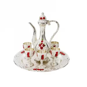 Turkish Tea Style Promotional Products Home Decoration Golden Arabic Cast Coffee Turkey Tea Set