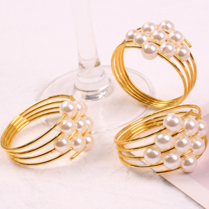 While Crystal Napkin Ring (Set of 6)