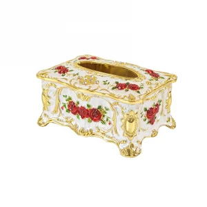 Yiwu China Supplier High Quality Car Tissue Box Holder Luxury Handicraft Tissue Box Ornament