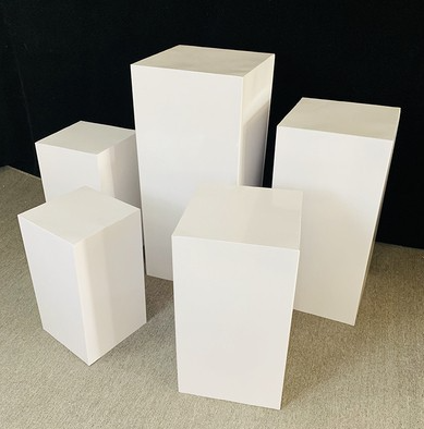 square cylinder pedestal display art decor cake rack plinths pillars